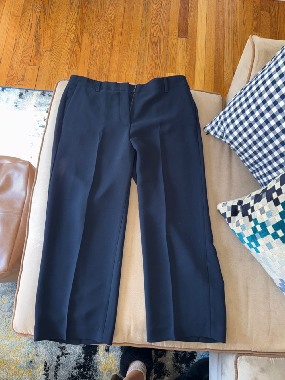 Talbots Dark Navy Wide-Leg Dress Pants